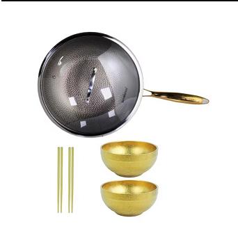 272208BEYONPAN钛健康金色炒锅套组 商品图0