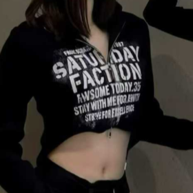 NC小高领字母图案毛织开衫51005（黑） 冬季 954010970321