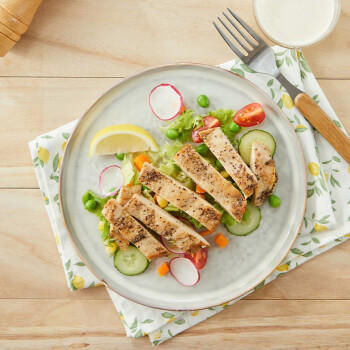 圣农香煎鸡胸肉100g*5片黑椒味 健身代餐 低脂鸡排 空气炸锅食材 早餐 商品图0