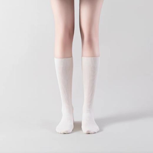 小腿袜/及膝袜/过膝袜 | 本白色 22-24cm（适合36-39码）日系长筒袜 小亘【贴身衣物一经售出非质量问题不退不换】 商品图4