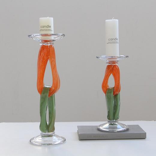 厂家创意批发北欧风玻璃烛台婚庆礼品餐桌家居酒店样板间装饰摆件 商品图8