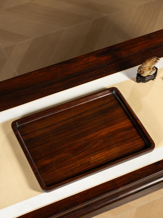 清	红木整挖呈盘 商品图3