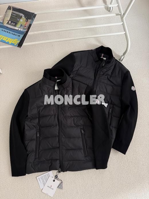 蒙口25新款羊毛针织休闲立领鹅绒羽绒服 商品图2