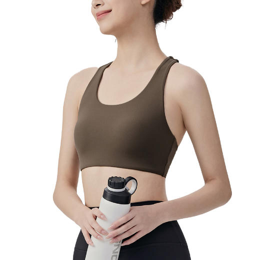 【限时秒】YOGACODE【火树银花系列】吸汗速干运动文胸女普拉提工字美背瑜伽背心一体杯DWB116062 商品图4