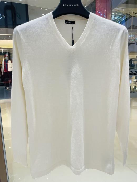 【95%山羊绒+5%羊毛】SCHIESSER 德国舒雅男士 铂雅山羊绒V领保暖单上衣 95/12320Q 批次不同成分颜色略有差异 可点击详情页最下方链接选择配套裤子 商品图5