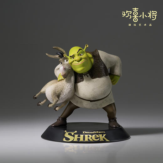 欢喜小将《怪物史瑞克》之史瑞克和驴子正版授权潮玩手办桌面摆件 商品图3