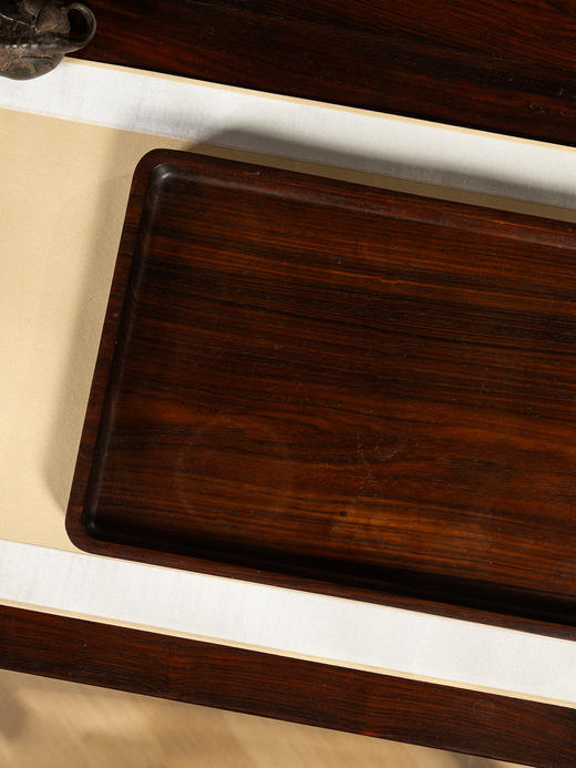 清	红木整挖呈盘 商品图2