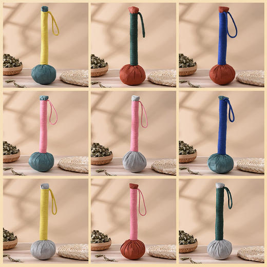 【五子艾草锤】手捶养生 家用拍打经络 敲打棒颈椎肩颈捶 背按摩锤 商品图1