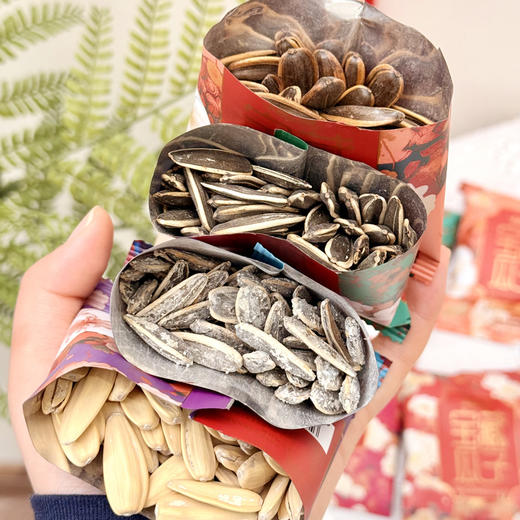 马年越远宝藏瓜子礼盒480g/盒 7种口味混合装炒货葵花籽网红零食年货伴手送礼 商品图12