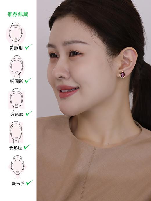 【天猫同款】Classic-18K金石榴石耳夹 商品图1