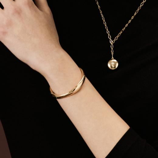 【LAGOMIST】早餐系列 | 金/银砂糖贝果手镯 商品图4