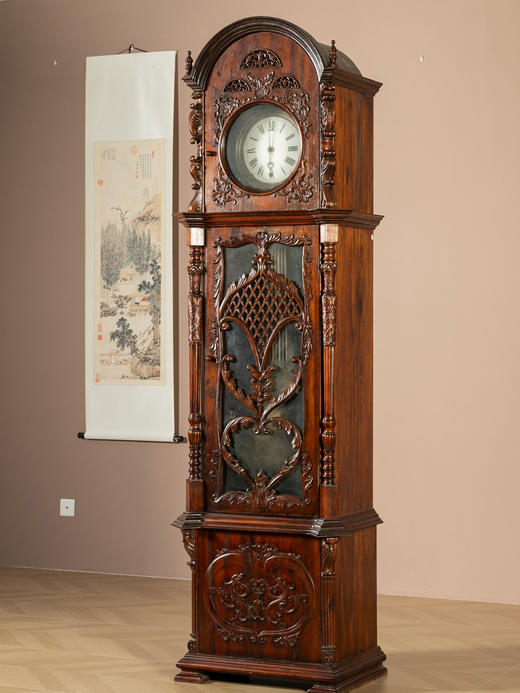 十九世纪	楠木西洋落地钟 商品图0