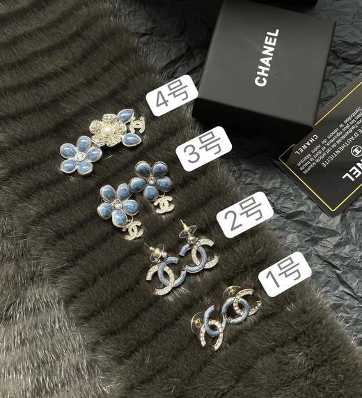 辛芷蕾同款   老渠道   26C牛仔蓝花系列  胸针/耳钉 商品图0