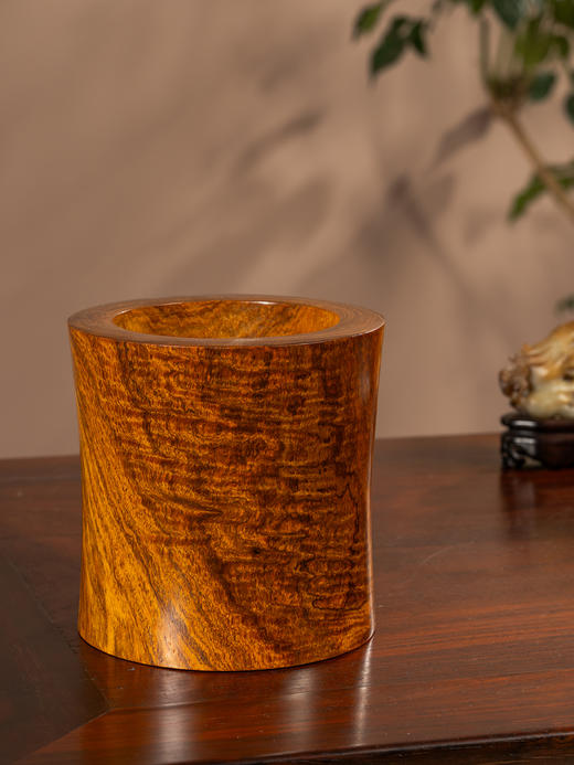 黄花梨束腰笔筒 商品图2