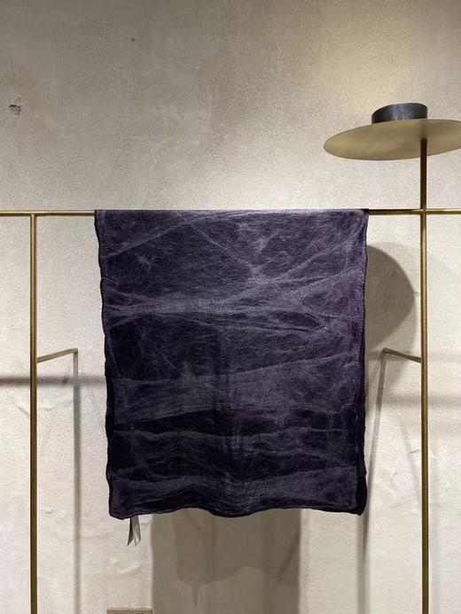 Silvana Manetti 黑灰色烟雾丝羊毛手工毡艺披肩 商品图2