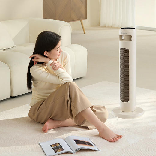 艾美特塔式暖风机 遥控语音石墨烯HP21-SR100 商品图1