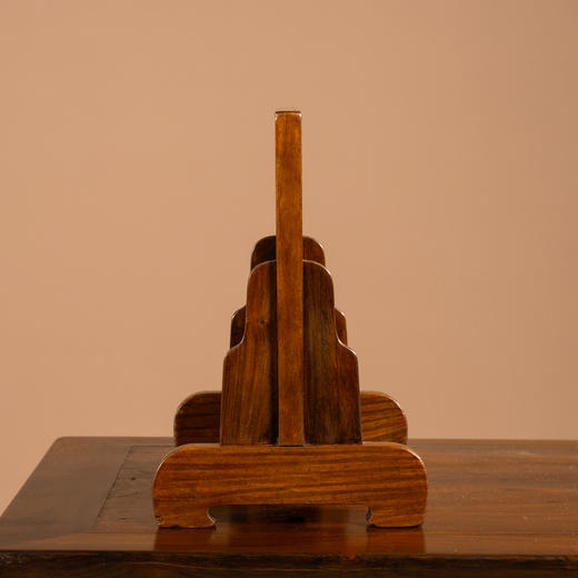 清	黄花梨镶绿石案屏 商品图2