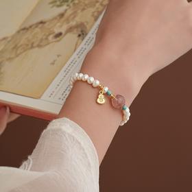 【花见·珍珠手串】天然复古淡水珍珠手链 送妈妈送爱人