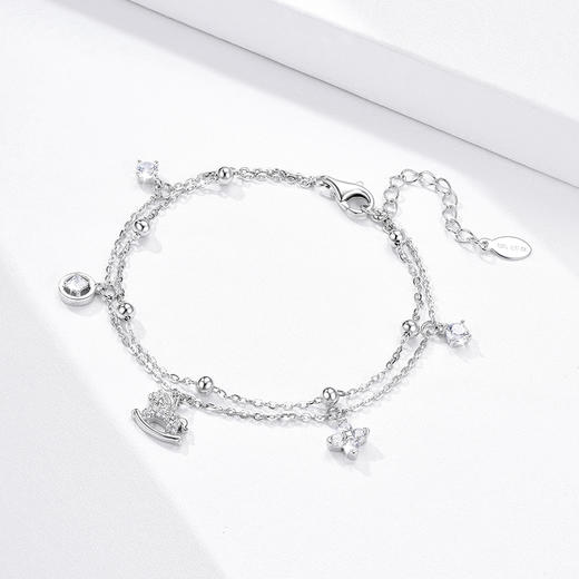 【足银|新年限定】卡蒂罗KADER 马上好运双层手链/马上来财双层手链 新中式经典生肖可爱小马本命年平安轻奢通勤百搭显白小众原创设计拼接链 商品图6