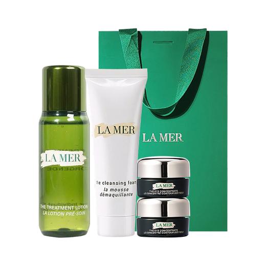 送礼袋【1210跨境仓发货】LAMER海蓝之谜洗护四件套 精萃水30ml+洁面30ml+眼霜5ml*2 商品图11