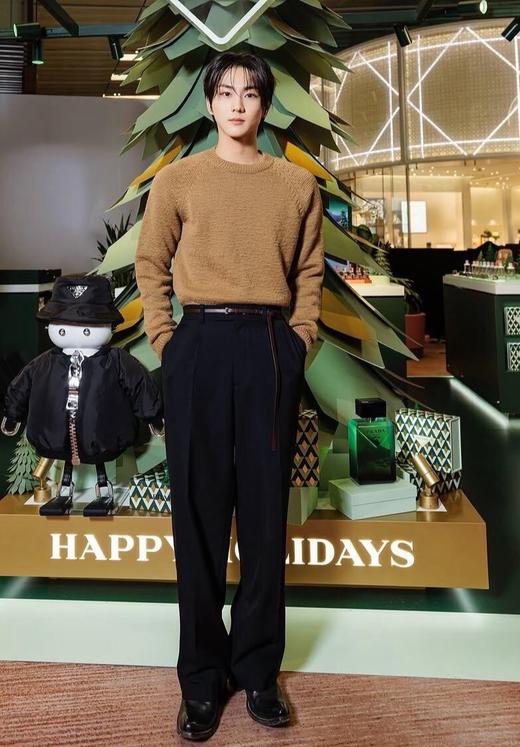 男款插肩袖羊毛针织衫毛衣zo020 商品图3