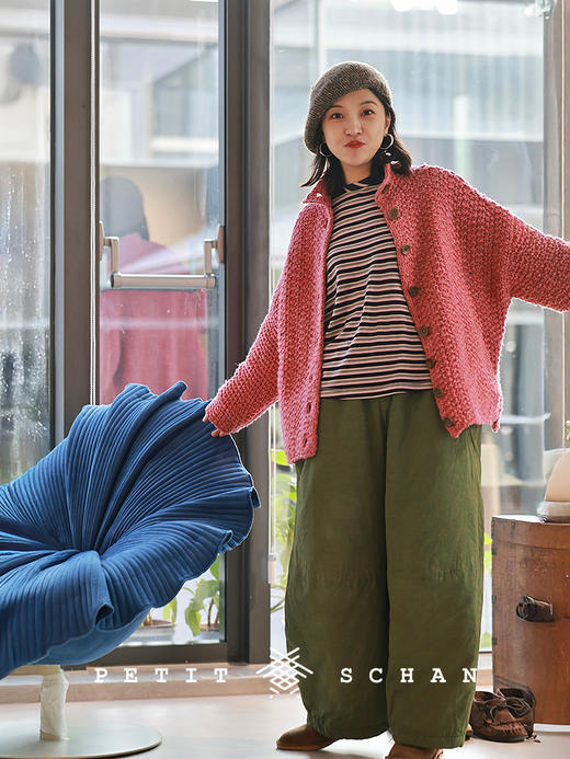 PETIT SCHAN小闪 CLO#1011 Hot-air balloon 热气球 棉桑蚕丝3M黑科技高效暖绒松紧腰炒色气球棉裤 商品图1