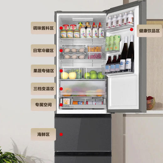 海尔（Haier）冰箱 BCD-308WGHD3E7YS 商品图5