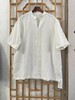 「断码清仓」男士国风新中式棉麻衬衫短袖上衣DZQC-101 商品缩略图0