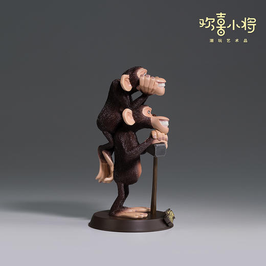 欢喜小将《马达加斯加》之搞怪猴子正版授权潮玩手办桌面摆件送礼 商品图2