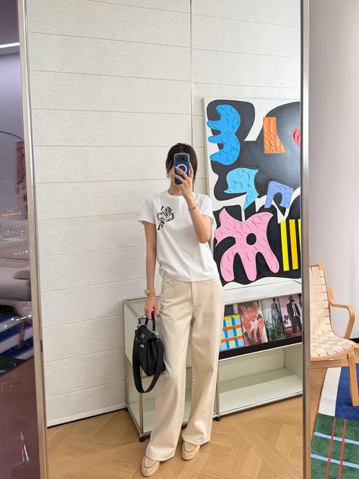 爱马仕 新品印花T恤(MM) 商品图0