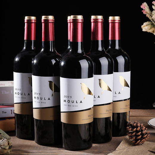 【赤霞珠梅洛干红葡萄酒】慕拉6支750ml甜型红酒 干红 果香清香 回味清爽 商品图1