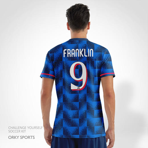 ORKY沃恺足球服套装男成人运动训练服短袖球衣定制长袖队服比赛服 商品图3