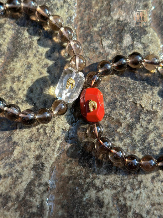 【三生石·马语者】平安健康茶水晶手链 商品图0