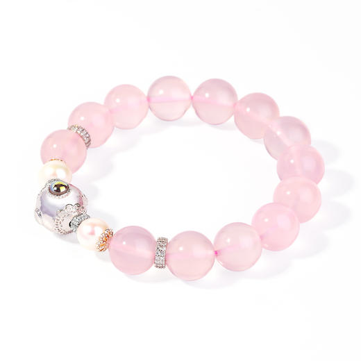 好运连珠 粉水晶斗姆手串 商品图0
