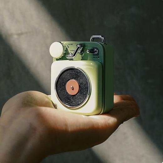 猫王音响原子唱机B612蓝牙音箱无线迷你小音响便携低音炮cd机礼物 商品图3