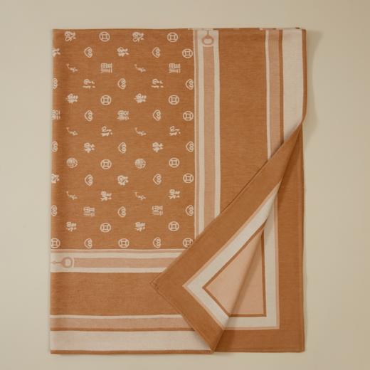 万事利 聚福毯 桑蚕丝保暖时尚福满祝福新年礼物送妈妈保暖毯子 商品图0