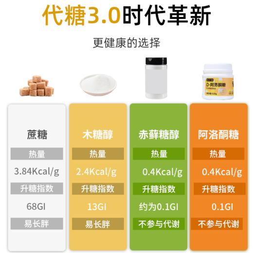 昔日印象D-阿洛酮糖2倍甜烘焙食品级甜味剂代替0卡糖0脂赤藓糖醇 商品图2