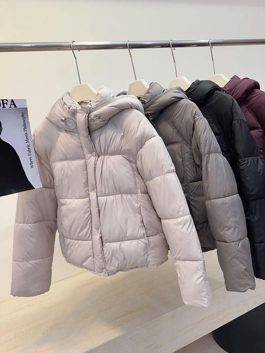 经典泡芙短款连帽羽绒棉服 商品图2