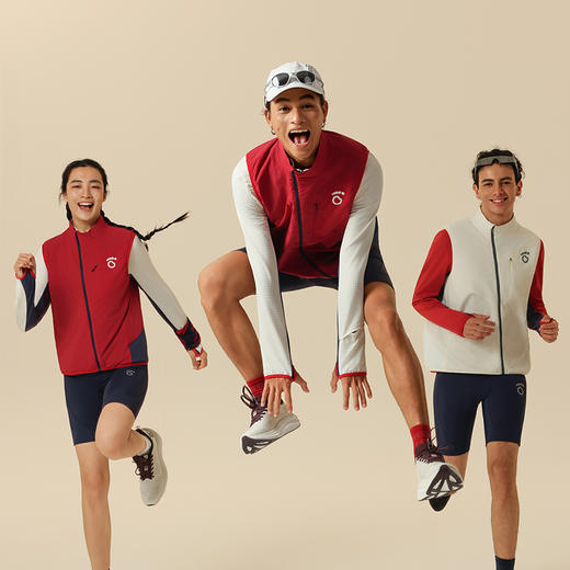 【新年限定】马孔多方格外套 轻量运动马甲运动跑步外套 商品图1