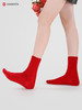 哈瓦塔新年喜庆保暖小红袜运动圆头袜（无止滑点）H160137 商品缩略图2