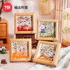 TOI图益拼图带木质相框diy玩具中国风摆件新年装饰福运熊猫盲盒 商品缩略图0
