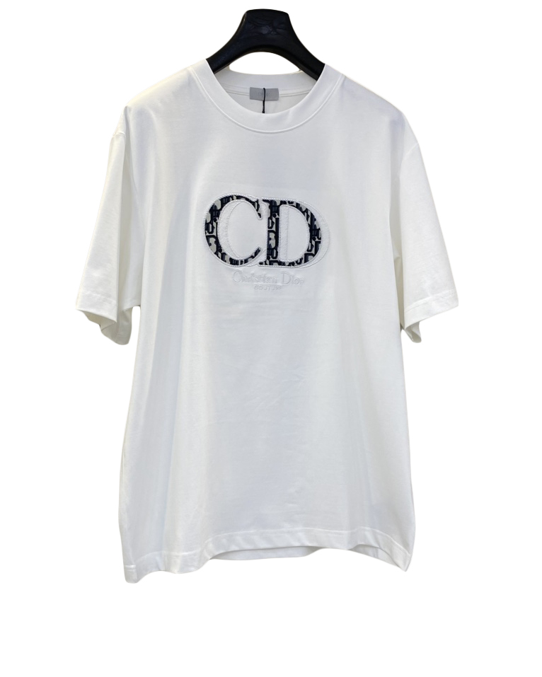 中性款提花刺绣短袖T恤ba010