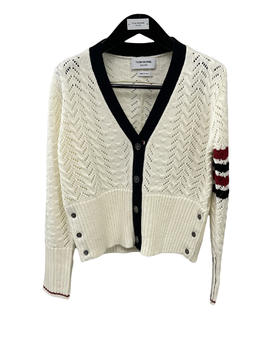 女款羊毛镂空修身针织开衫毛衣zh022