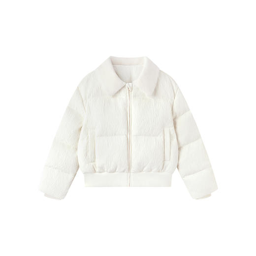 英氏儿童羽绒服女童中童外穿时尚潮流英伦风冬季保暖纯色外套百搭 商品图4