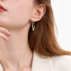 三彩2026新款极简风扭结耳环S925银针肌理耳圈高级通勤轻熟百搭女 商品缩略图1
