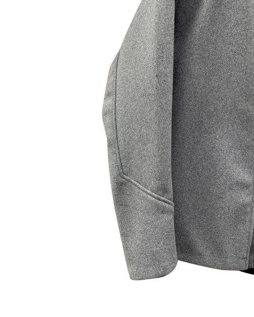 中性款羊毛防风软壳连帽外套hu003 商品图2