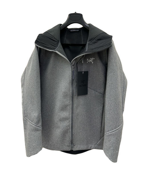 中性款羊毛防风软壳连帽外套hu003 商品图0