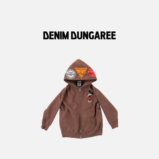 日本DD童装 DENIM DUNGAREE 迪士尼联名复古米奇拉链连帽衫 商品图1