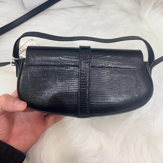 Celine TABOU 蜥蜴皮 黑色 锁头包 商品图1
