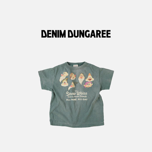 日本DD童装 DENIM DUNGAREE 复古迪士尼联名七个小矮人短袖T恤 商品图2
